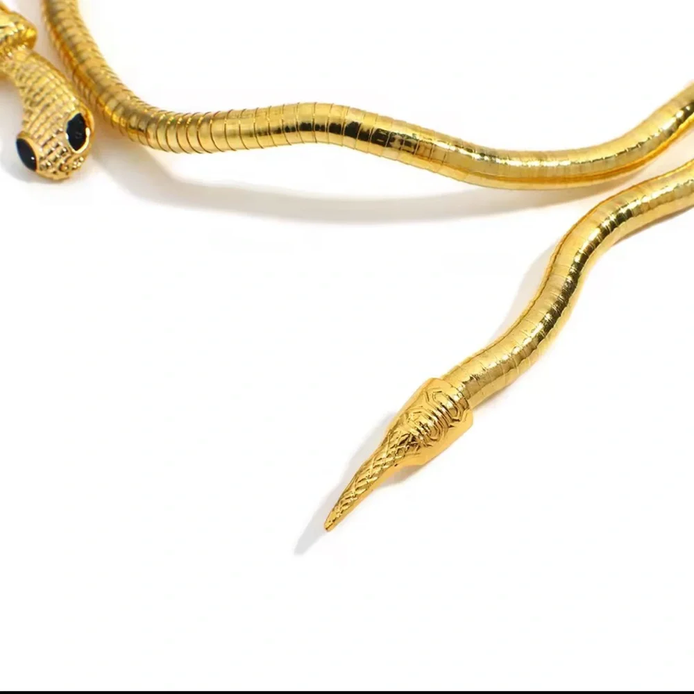 Snake Necklace For Adjustable Punk Snake Choker Snake Bracelet - Picture 8 of 15